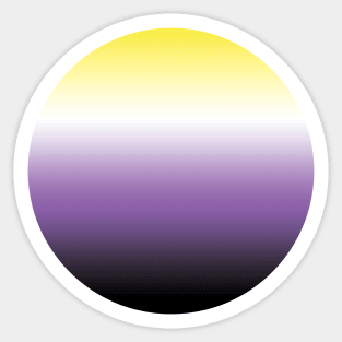 Nonbinary Pride Gradient Sticker